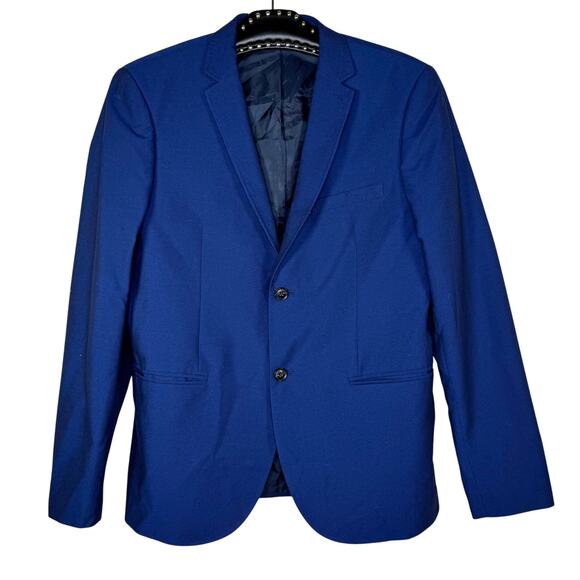 Topman Blue Two Button Single Breasted Blazer Suit Jacket 42 - Picture 1 of 8